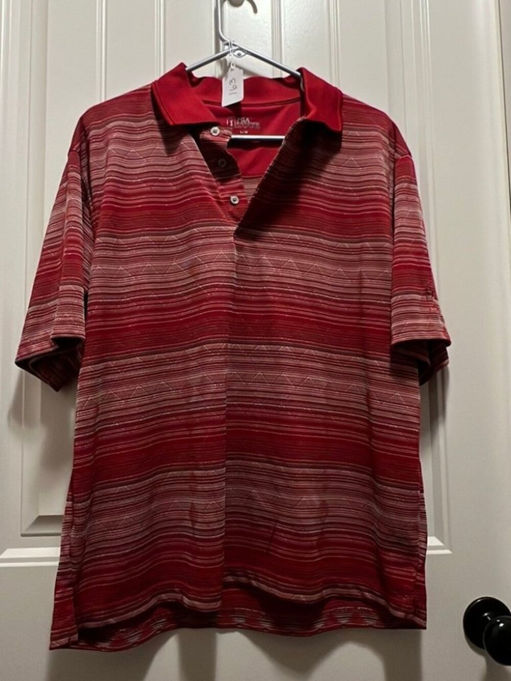 Men's PGS Tour Maroon Golf Polo Shirt Size L